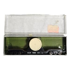 Aurora Postage Stamp Trains 4865 Depressed Center Car N Scale Pre-owned